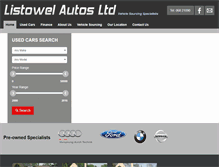 Tablet Screenshot of listowelautos.ie